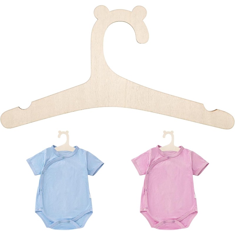Baby Nursery Decor Girl - Bebek Giysi Askısı Sevimli Ayı Ahşap