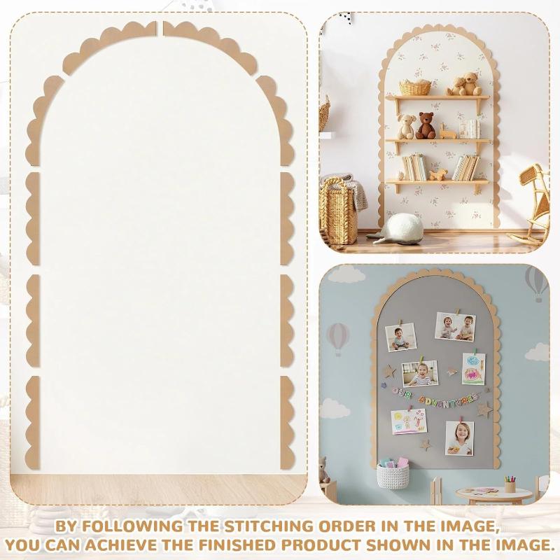 Baby Nursery Frames - Ahşap Duvar Kemer Dekoru DIY İşlenmemiş
