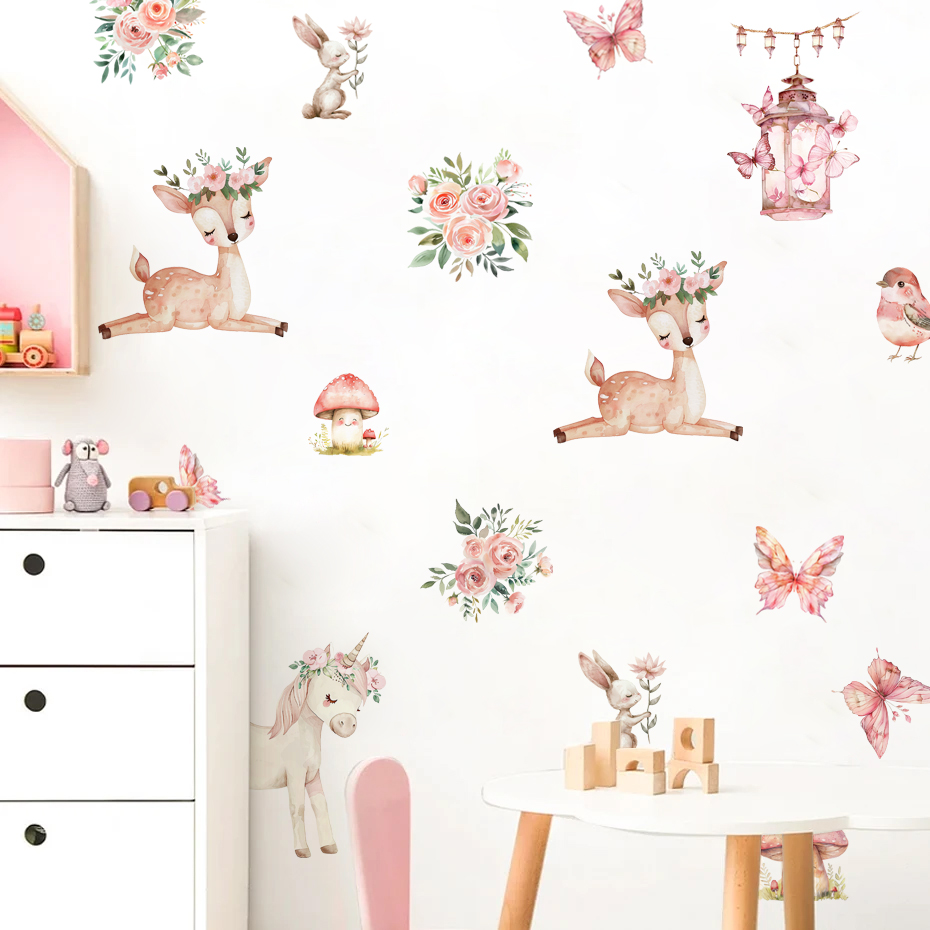 Karikatür Güzel Geyik Evi duva - Baby Girl Nursery Quotes incelemesi ve fiyatı