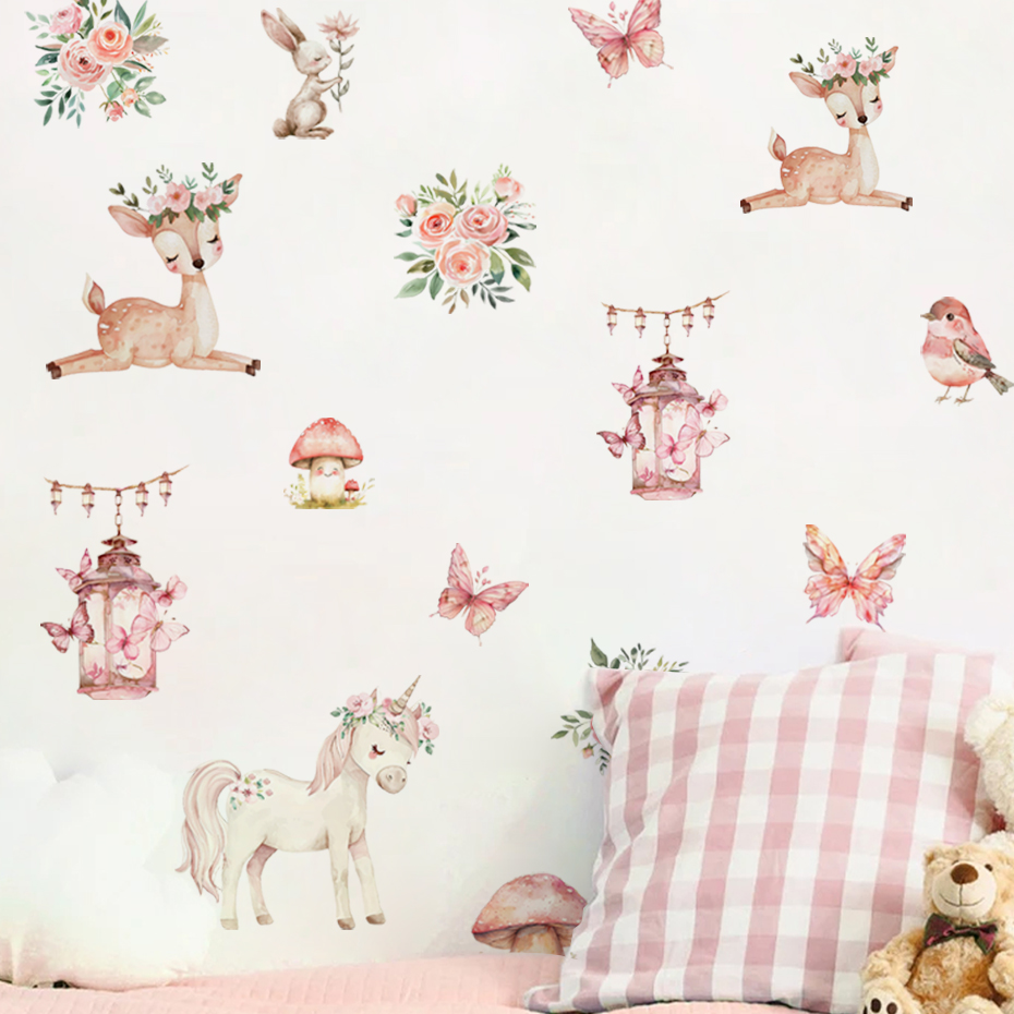 Karikatür Güzel Geyik Evi duva - Baby Girl Nursery Quotes incelemesi ve fiyatı