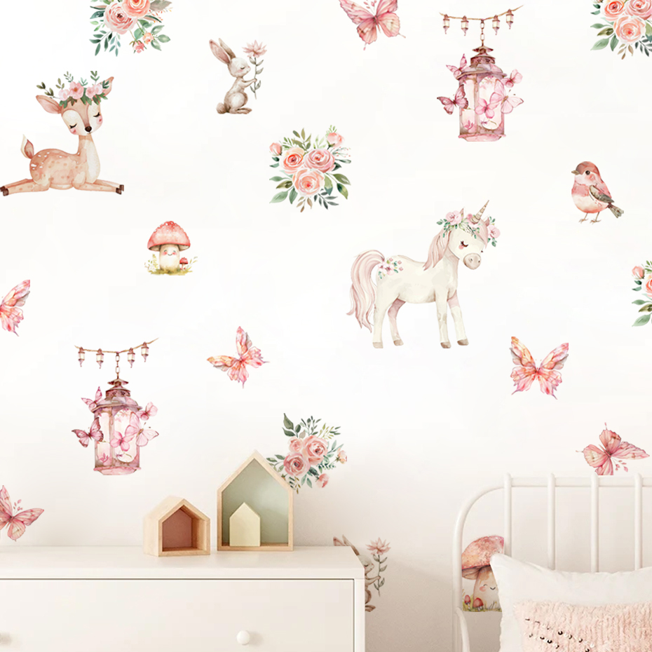 Karikatür Güzel Geyik Evi duva - Baby Girl Nursery Quotes incelemesi ve fiyatı