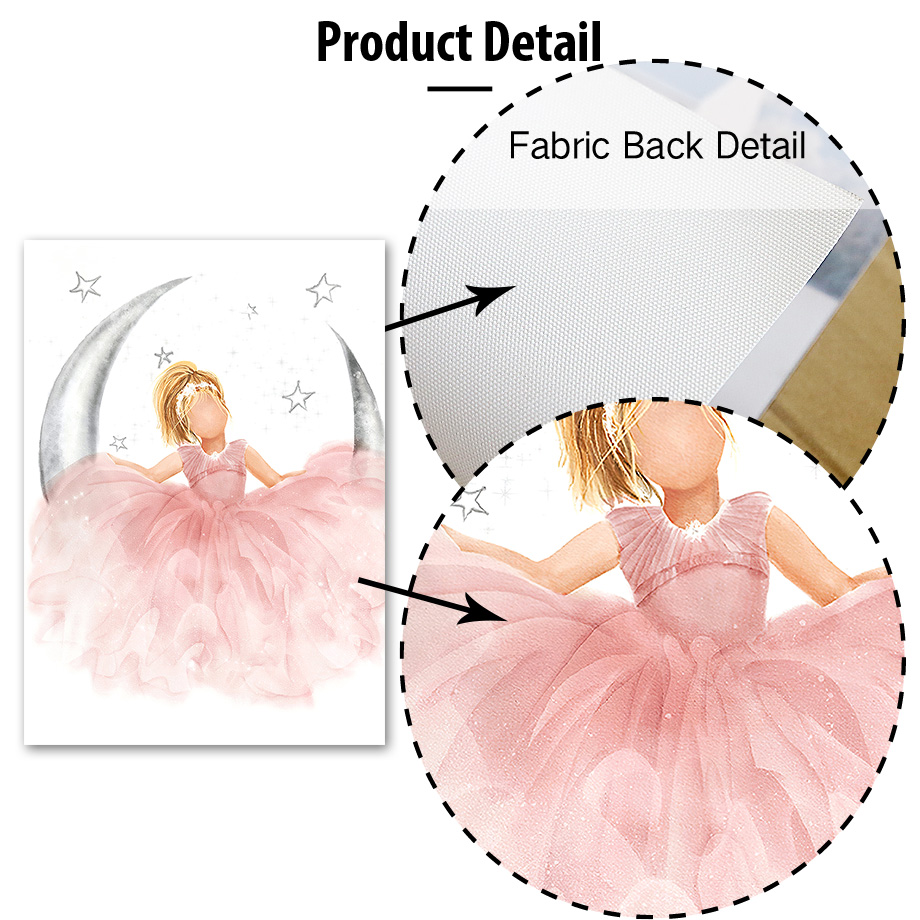 Pembe Melek Kız Güneş Ay Bulut - Baby Nursery Decor Girl incelemesi ve fiyatı