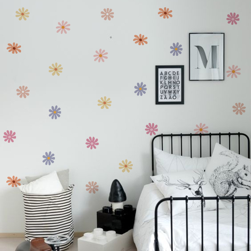 Papatya Çiçek Duvar Çıkartmala - Baby Nursery Peel And Stick Wallpaper incelemesi ve fiyatı