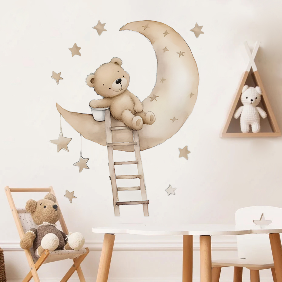 Sevimli Ayı Yıldız Bulut duvar - Baby Girl Nursery Quotes incelemesi ve fiyatı