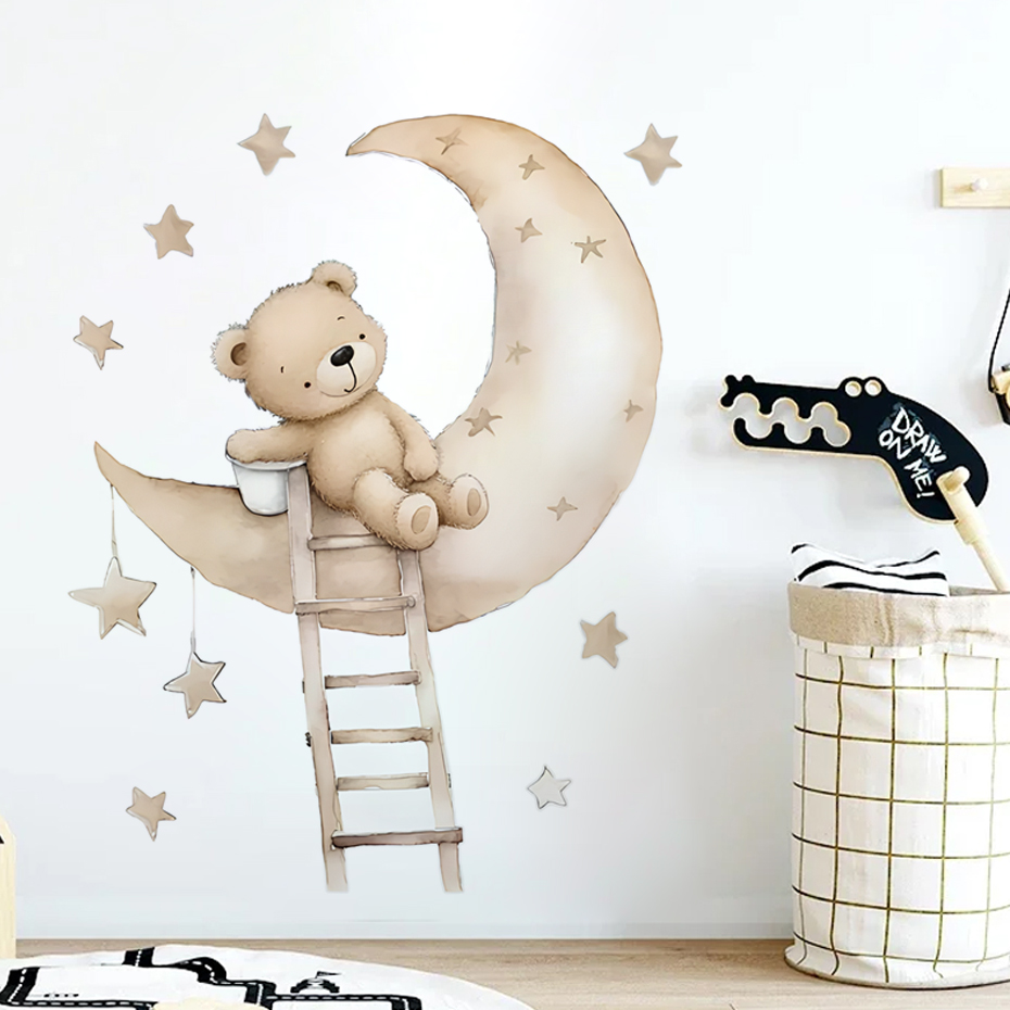 Sevimli Ayı Yıldız Bulut duvar - Baby Girl Nursery Quotes incelemesi ve fiyatı