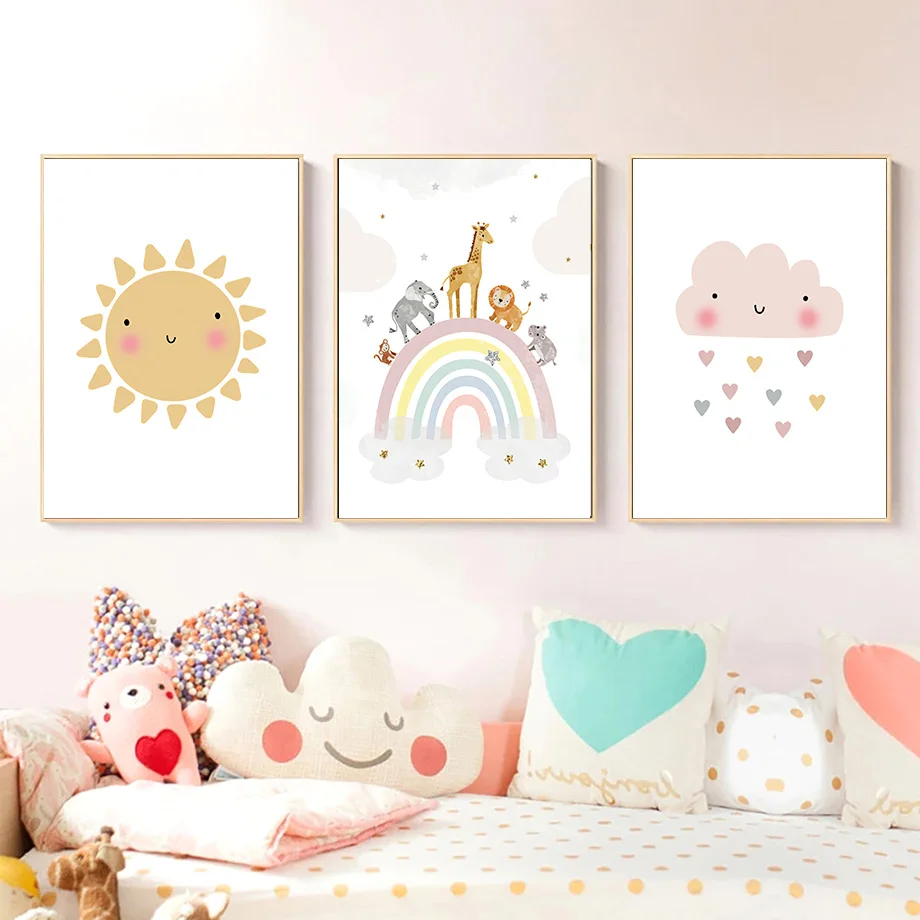 Zürafa Fil Sıcak Balon Güneş G - Baby Nursery Decor Girl incelemesi ve fiyatı