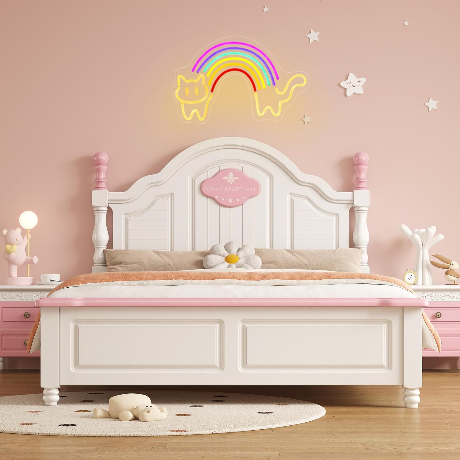 Gökkuşağı Kedi Neon Tabelası S - Baby Nursery Wall Lights incelemesi ve fiyatı