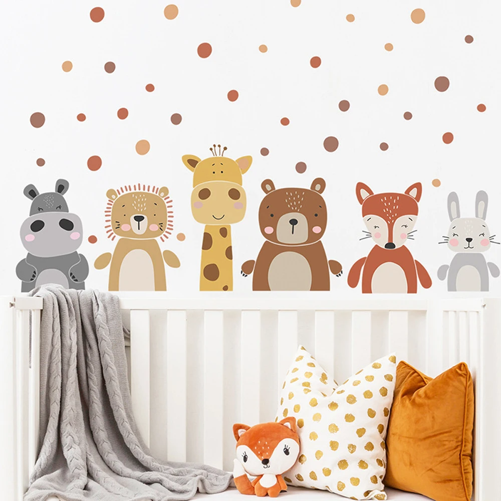 Boho Sevimli Zürafa Ayı Hayvan - Baby Nursery Peel And Stick Wallpaper incelemesi ve fiyatı