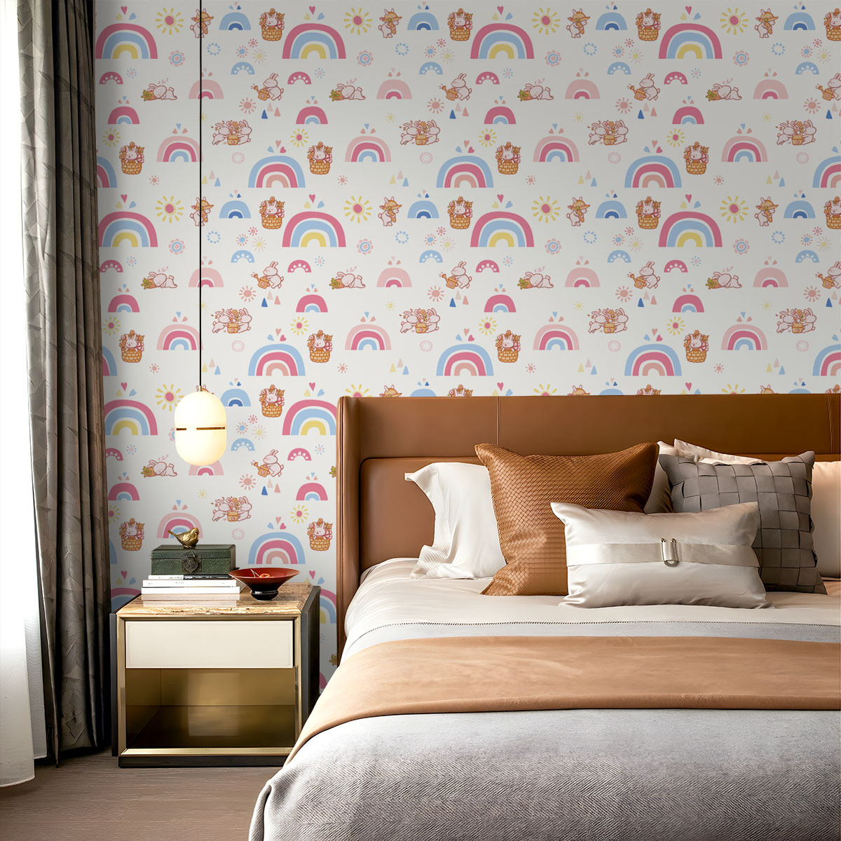 Boho Gökkuşağı Çocuklar İçin Y - Baby Nursery Peel And Stick Wallpaper incelemesi ve fiyatı