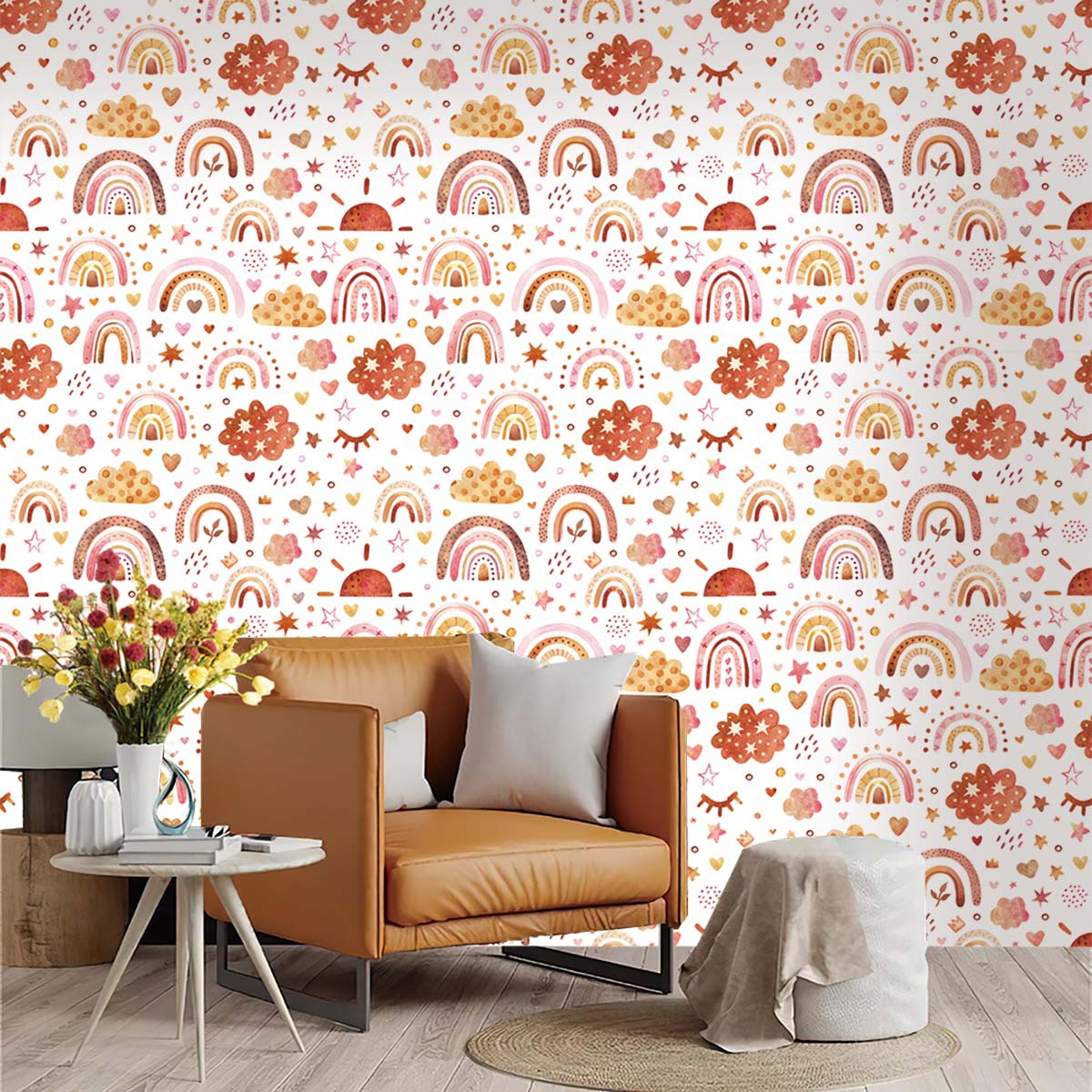 Boho Gökkuşağı Çocuklar İçin Y - Baby Nursery Peel And Stick Wallpaper incelemesi ve fiyatı