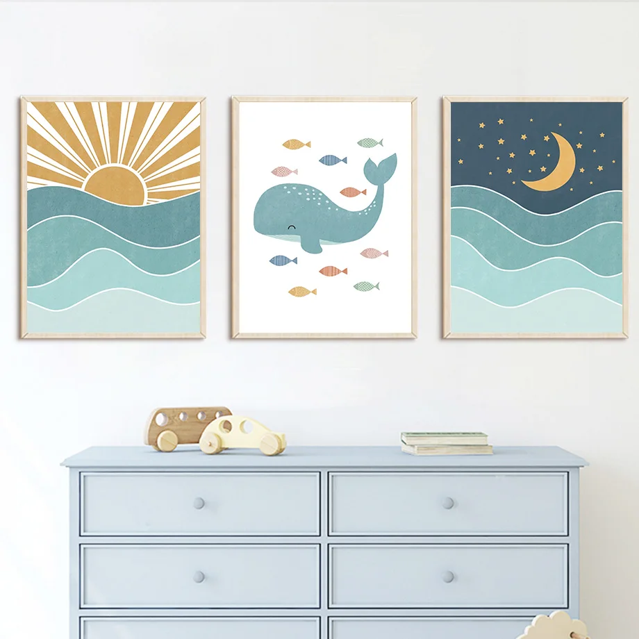 1 adet çerçevesiz Balık Balina - Baby Girl Nursery Quotes incelemesi ve fiyatı