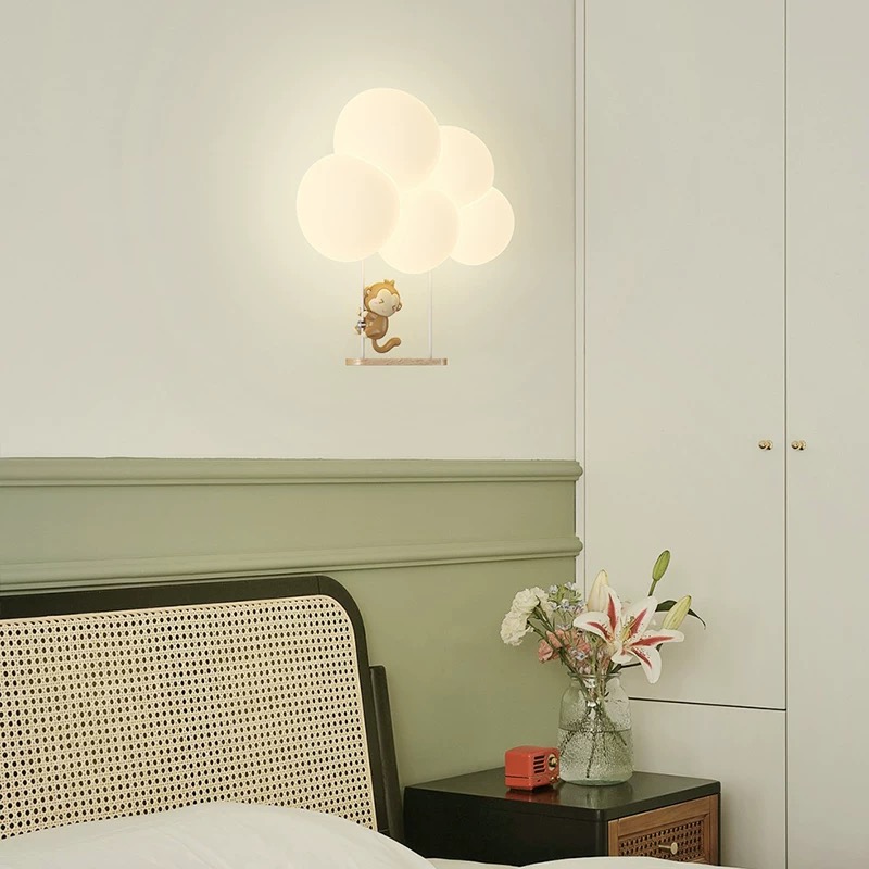 Krem Tarzı Karikatür Yaratıcı  - Baby Nursery Wall Lights incelemesi ve fiyatı