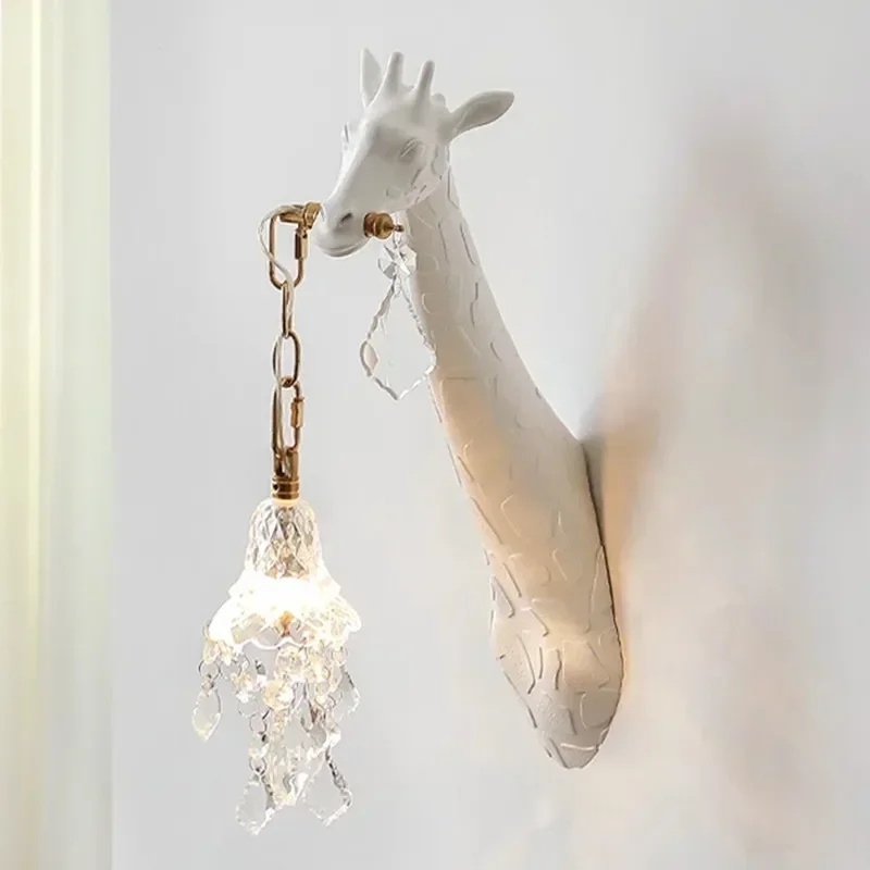 İskandinav Yeni Reçine Zürafa  - Baby Nursery Wall Lights incelemesi ve fiyatı