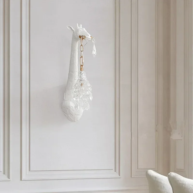İskandinav Yeni Reçine Zürafa  - Baby Nursery Wall Lights incelemesi ve fiyatı