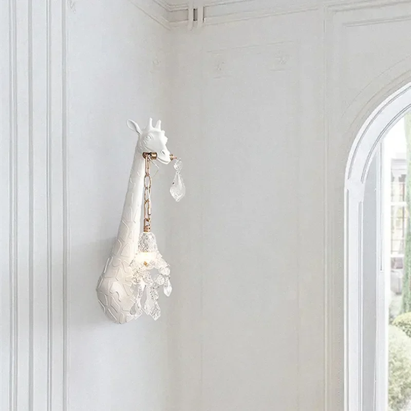 İskandinav Yeni Reçine Zürafa  - Baby Nursery Wall Lights incelemesi ve fiyatı