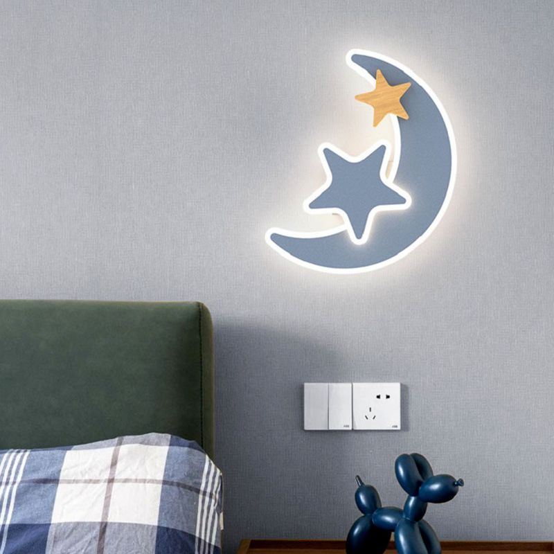 Karikatür LED roket duvar lamb - Baby Nursery Wall Lights incelemesi ve fiyatı